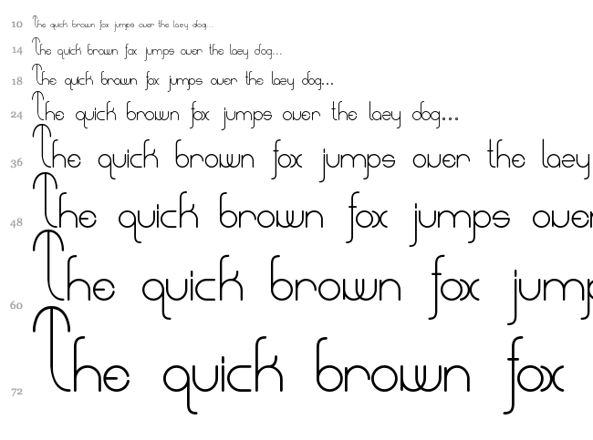 A Sweet Melody My Lady font waterfall